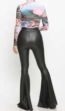 Load image into Gallery viewer, All leathered up plus size bell bottom pants
